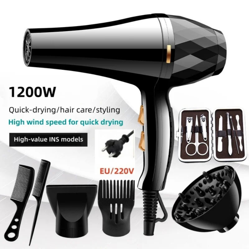 New High Wind Power Hair Dryer With Hot And Cold Constant Temperature Quick Drying Hood, Household Hair Salon Hair Dryer Tube BEAUTY ABAYA BOUTIQUE