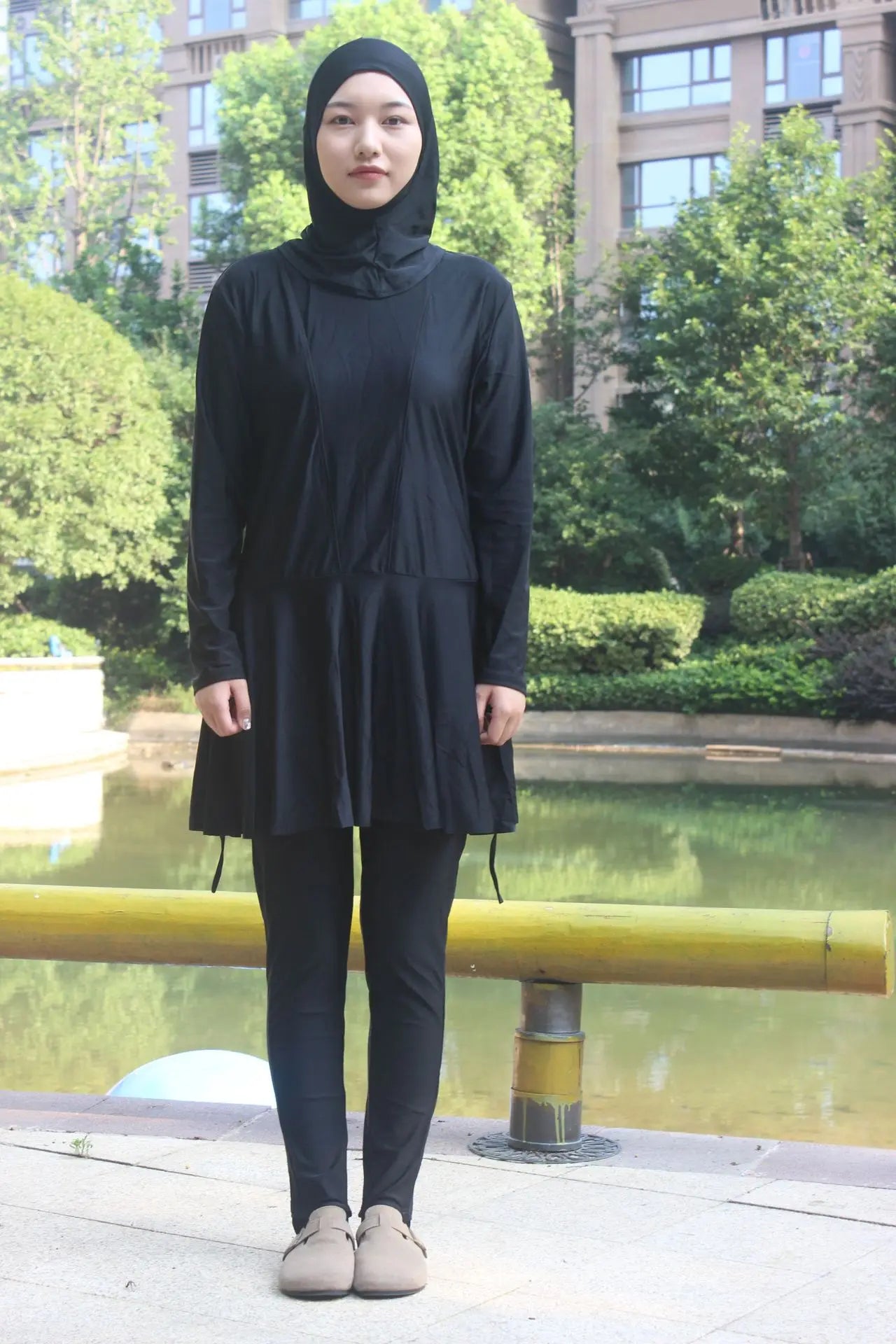 3PCS Modest Burkini Femme Musulmane Swimwear Women Muslim Hijab Swimsuit Maillot De Bain Borkini Conservative Islam Bathing Suit BEAUTY ABAYA BOUTIQUE