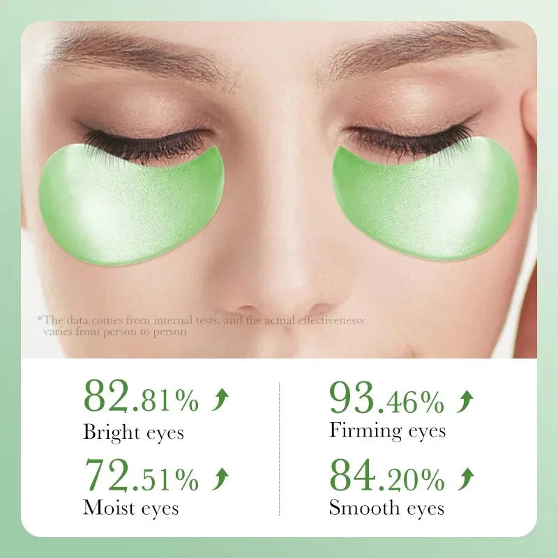 60pcs Aloe Vera Collagen Eye Mask Anti Dark Circles Eyes Bags Moisturizing Anti-Wrinkles Eye Patches Eyes Skin Care Products BEAUTY ABAYA BOUTIQUE
