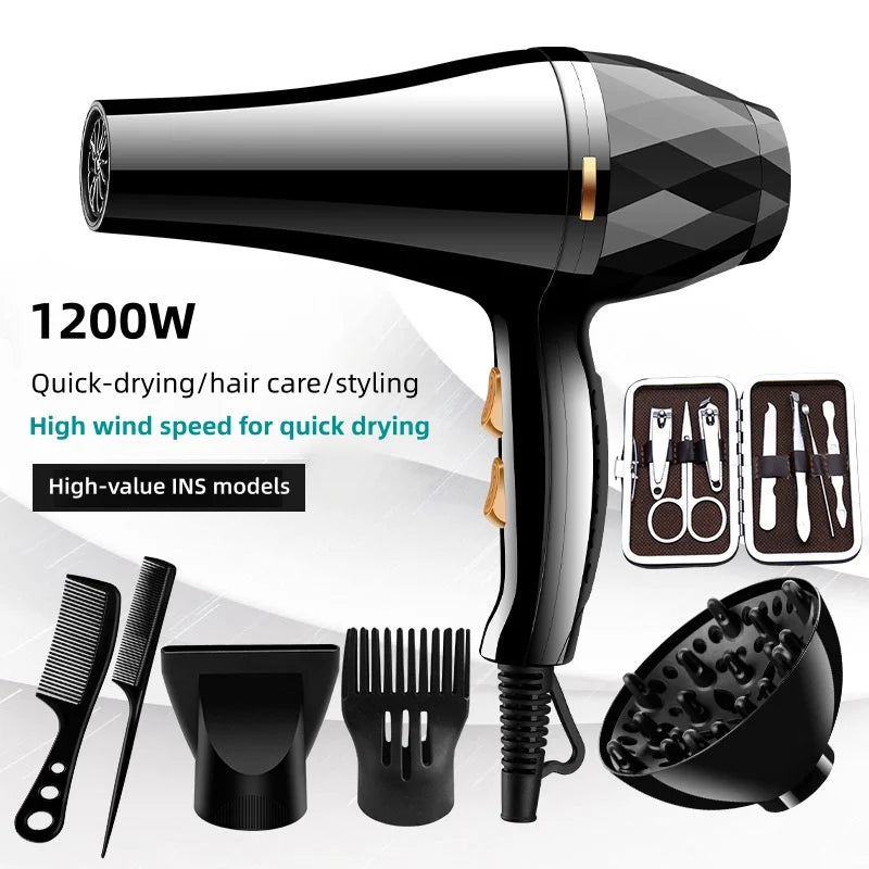 New High Wind Power Hair Dryer With Hot And Cold Constant Temperature Quick Drying Hood, Household Hair Salon Hair Dryer Tube BEAUTY ABAYA BOUTIQUE