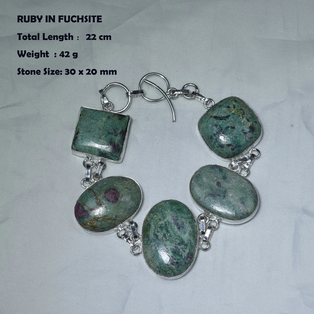 Genuine Labradorite Fuchsite Blue Topaz Sodalite Amber Amethyst Dalmatian  Bracelet Women Jewelry  gift BEAUTY ABAYA BOUTIQUE