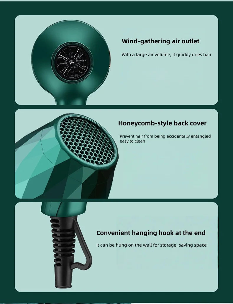 New High Wind Power Hair Dryer With Hot And Cold Constant Temperature Quick Drying Hood, Household Hair Salon Hair Dryer Tube BEAUTY ABAYA BOUTIQUE
