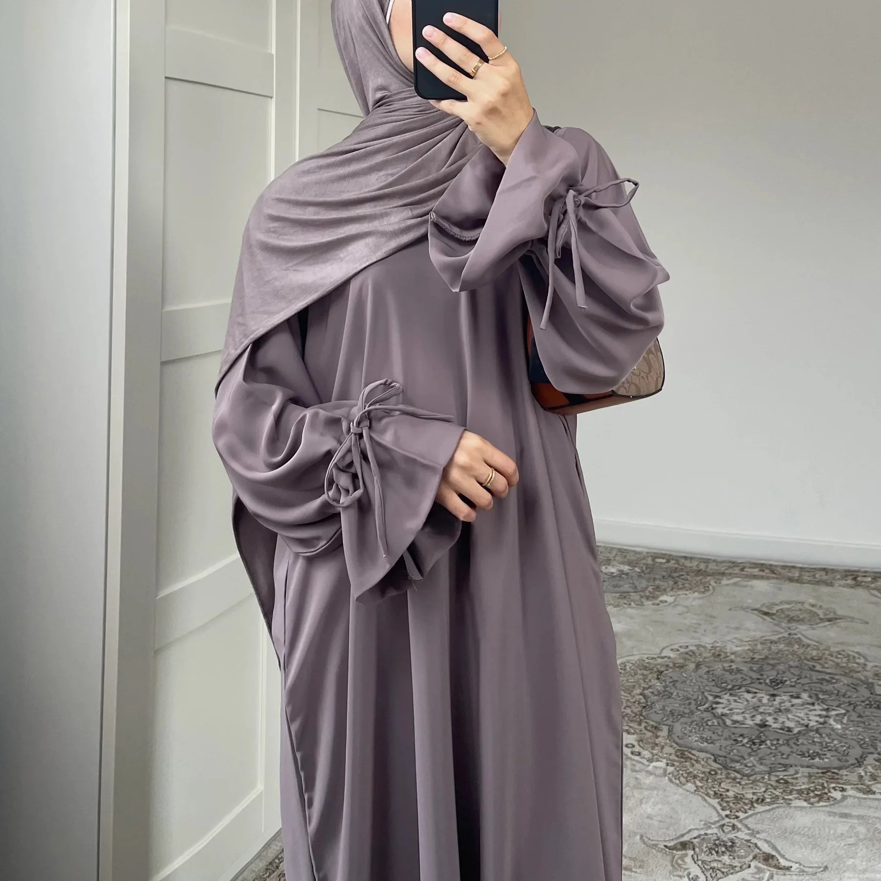 Ramadan Eid Plain Black Abaya Dubai Women drawstring Islam Muslim Maxi Kaftan Dress Kebaya Caftan Marocain Robe Femme Musulmane BEAUTY ABAYA BOUTIQUE
