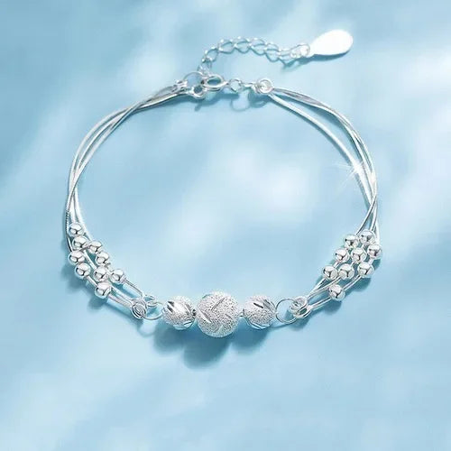 925 Sterling Silver Heart Shaped Necklace Bracelet Set for Women Vintage Korean Crystal Bracelets High Quality Set Party Jewelry BEAUTY ABAYA BOUTIQUE