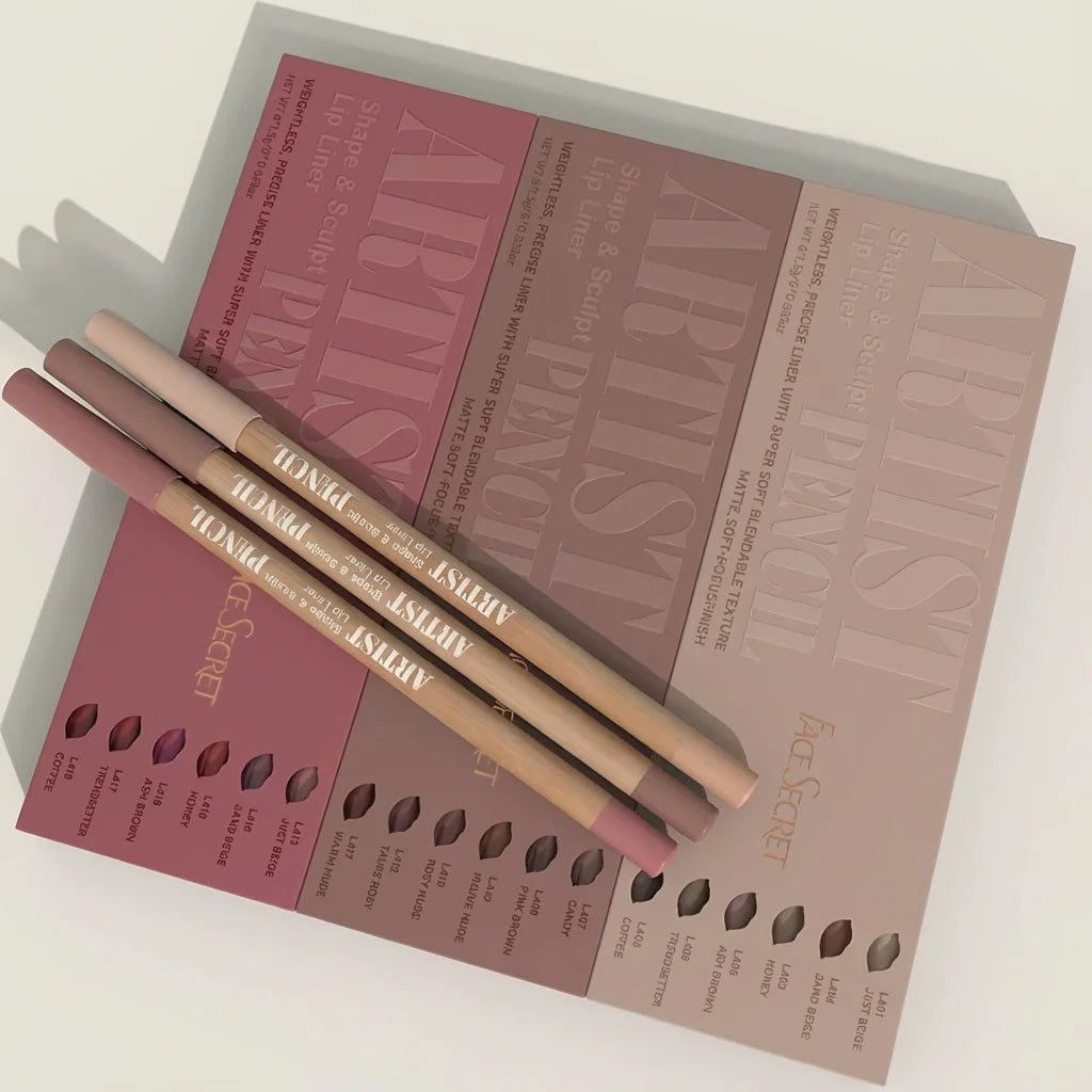 6pcs Velvet Matte Lip Liner Pencils Set Long-Lasting Non-Drying Perfect for Lining Filling Lips Versatile for All Skin Typ BEAUTY ABAYA BOUTIQUE