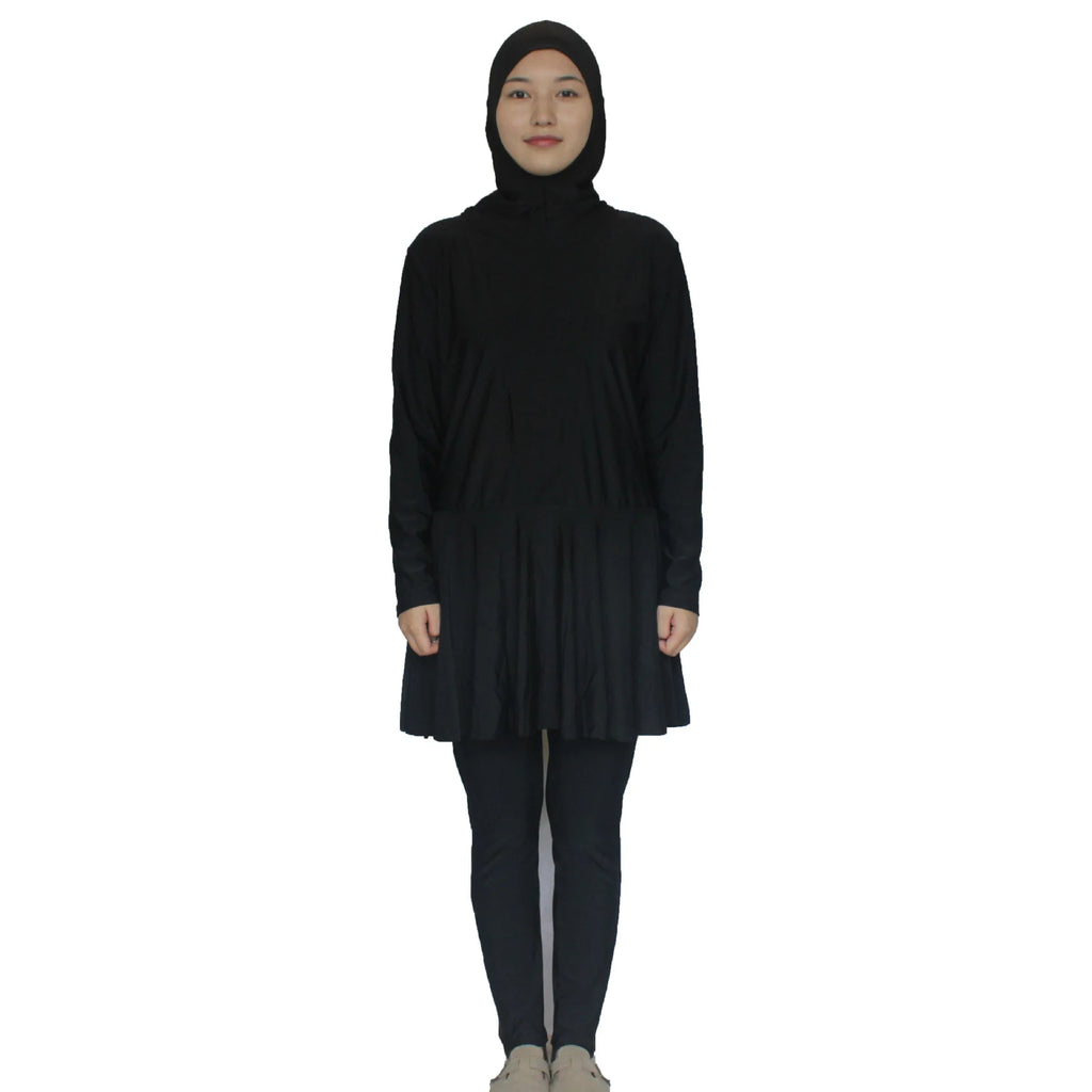 3PCS Modest Burkini Femme Musulmane Swimwear Women Muslim Hijab Swimsuit Maillot De Bain Borkini Conservative Islam Bathing Suit BEAUTY ABAYA BOUTIQUE